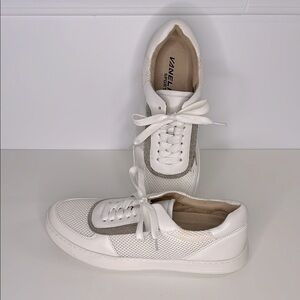 Vaneli Chico white tennis shoes size 9 women’s beaded leather sneakers